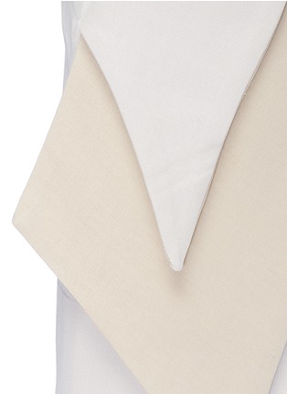 Detail View - Click To Enlarge - MATICEVSKI - 'Elite' folded slit front pencil skirt