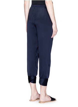 Back View - Click To Enlarge - VINCE - Silk satin jogging pants