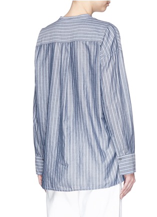 Back View - Click To Enlarge - VINCE - Stripe cotton chambray shirt