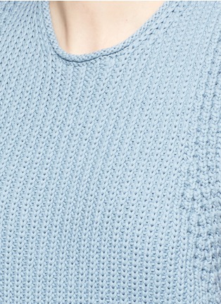 Detail View - Click To Enlarge - VINCE - Mixed chunky knit tank top