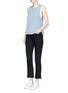 Figure View - Click To Enlarge - VINCE - Mixed chunky knit tank top