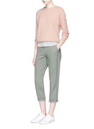 Figure View - Click To Enlarge - VINCE - Cashmere-linen sweater