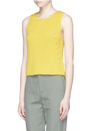 Front View - Click To Enlarge - VINCE - Chunky rib knit tank top