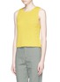 Front View - Click To Enlarge - VINCE - Chunky rib knit tank top