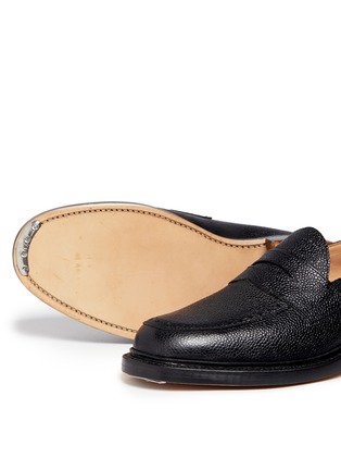  - THOM BROWNE  - Pebble grain leather penny loafers