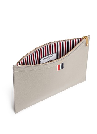 Detail View - Click To Enlarge - THOM BROWNE  - Pebble grain leather tablet holder