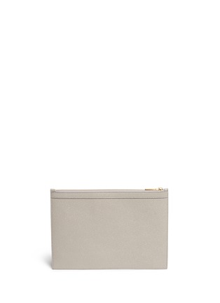 Back View - Click To Enlarge - THOM BROWNE  - Pebble grain leather tablet holder