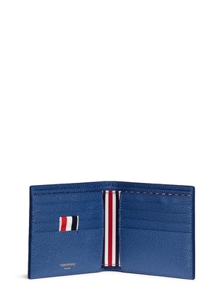 Figure View - Click To Enlarge - THOM BROWNE  - Pebble grain leather bifold wallet