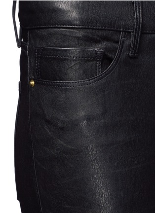 Detail View - Click To Enlarge - FRAME - 'Le Skinny de Jeanne' lambskin leather pants