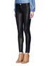 Front View - Click To Enlarge - FRAME - 'Le Skinny de Jeanne' lambskin leather pants