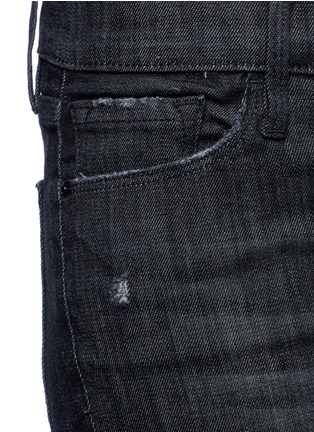 Detail View - Click To Enlarge - FRAME - 'Le Skinny de Jeanne' ripped knee jeans