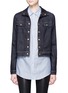Main View - Click To Enlarge - FRAME - 'Le Cropped' stand collar denim jacket