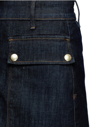 Detail View - Click To Enlarge - FRAME - Le Mini' pocket denim A-line skirt