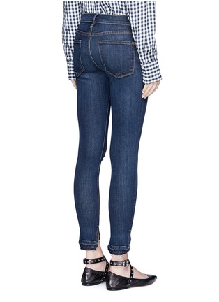 Back View - Click To Enlarge - FRAME - 'Le Skinny de Jeanne' staggered cuff jeans