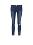 Main View - Click To Enlarge - FRAME - 'Le Skinny de Jeanne' staggered cuff jeans