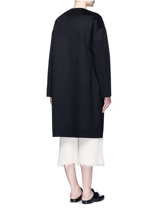 Back View - Click To Enlarge - MS MIN - Oversized double-faced wool-cashmere coat