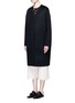 Front View - Click To Enlarge - MS MIN - Oversized double-faced wool-cashmere coat