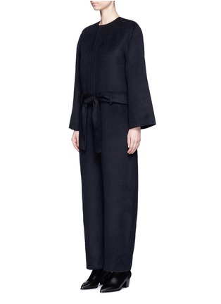 Front View - Click To Enlarge - MS MIN - Wool blend flannel jumpsuit