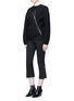 Figure View - Click To Enlarge - MS MIN - Asymmetric double-faced wool blend jacket