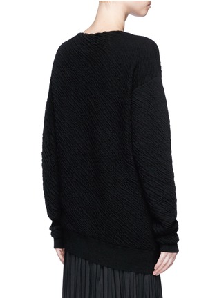 Back View - Click To Enlarge - MS MIN - Wool-alpaca cloquÃ© knit sweater