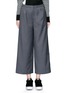 Main View - Click To Enlarge - CYNTHIA & XIAO - Wide leg wool blend cropped pants