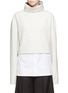 Main View - Click To Enlarge - FFIXXED STUDIOS - Canvas hem funnel neck sweater