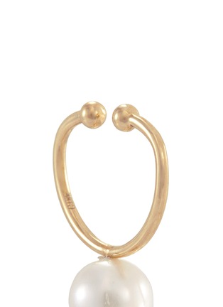 Detail View - Click To Enlarge - LAMA HOURANI JEWELRY  - Evolution of Rock' freshwater pearl 18k yellow gold single earring