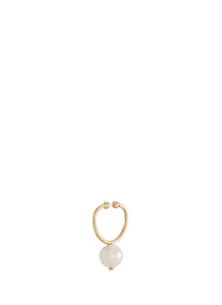 Main View - Click To Enlarge - LAMA HOURANI JEWELRY  - Evolution of Rock' freshwater pearl 18k yellow gold single earring