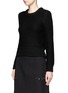 Front View - Click To Enlarge - NEIL BARRETT - Diamond knit wool sweater
