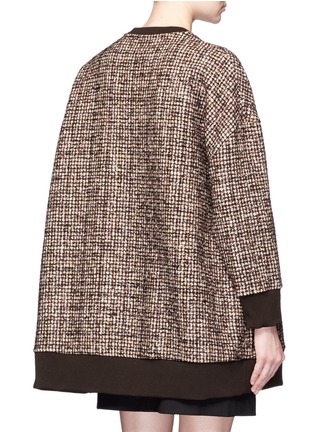 Back View - Click To Enlarge - NEIL BARRETT - Oversized tweed pullover
