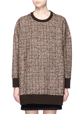 Main View - Click To Enlarge - NEIL BARRETT - Oversized tweed pullover