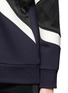 Detail View - Click To Enlarge - NEIL BARRETT - Diagonal colourblock panel scuba jersey sweatshirt
