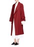 Figure View - Click To Enlarge - THE ROW - 'Swells' belted cotton coat