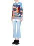 Figure View - Click To Enlarge - STELLA MCCARTNEY - Landscape jacquard embroidered wool sweater