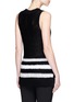 Back View - Click To Enlarge - RAG & BONE - 'Dina Halter' stripe chunky knit sleeveless top