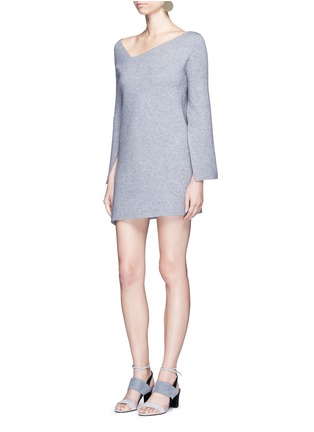 Figure View - Click To Enlarge - C/MEO COLLECTIVE - 'Break Free' asymmetric knit dress