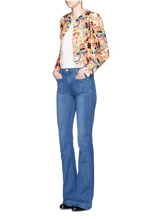 Figure View - Click To Enlarge - ALICE & OLIVIA - 'Kidman' mix embroidery jacket