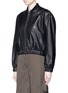 Front View - Click To Enlarge - HELMUT LANG - Lambskin leather bomber jacket