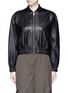 Main View - Click To Enlarge - HELMUT LANG - Lambskin leather bomber jacket