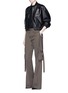 Figure View - Click To Enlarge - HELMUT LANG - Lambskin leather bomber jacket