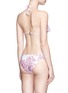 Back View - Click To Enlarge - ZIMMERMANN - 'Roza' frill trim floral print halterneck bikini set