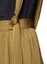 Detail View - Click To Enlarge - LANVIN - Knotted suspender crepe maxi skirt