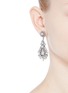 Figure View - Click To Enlarge - ERICKSON BEAMON - 'Til Death Do Us Part' Swarovski crystal glass pearl earrings