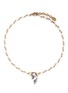 Main View - Click To Enlarge - ERICKSON BEAMON - 'Milky Way' Swarovski crystal 24k gold plated swirl necklace
