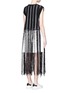 Back View - Click To Enlarge - AVIU - Long fringe cotton knit tunic dress