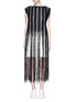 Main View - Click To Enlarge - AVIU - Long fringe cotton knit tunic dress