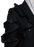 Detail View - Click To Enlarge - 72951 - 'Wow' pleat ruffle trim wool coat