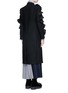 Back View - Click To Enlarge - 72951 - 'Wow' pleat ruffle trim wool coat