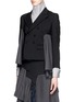 Front View - Click To Enlarge - 72951 - 'Euphoric' tiered patchwork pleat wool jacket