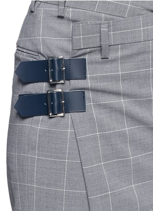 Detail View - Click To Enlarge - 72951 - 'Wide and Slim' windowpane check pants